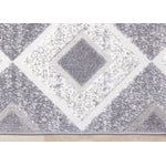 Diamond Mist 5'3" x 7'7" Diamond Pattern Area Rug - Grey, White