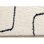 Pace 6'7" x 9'6" Outlinded Shapes Area Rug - Cream, Black