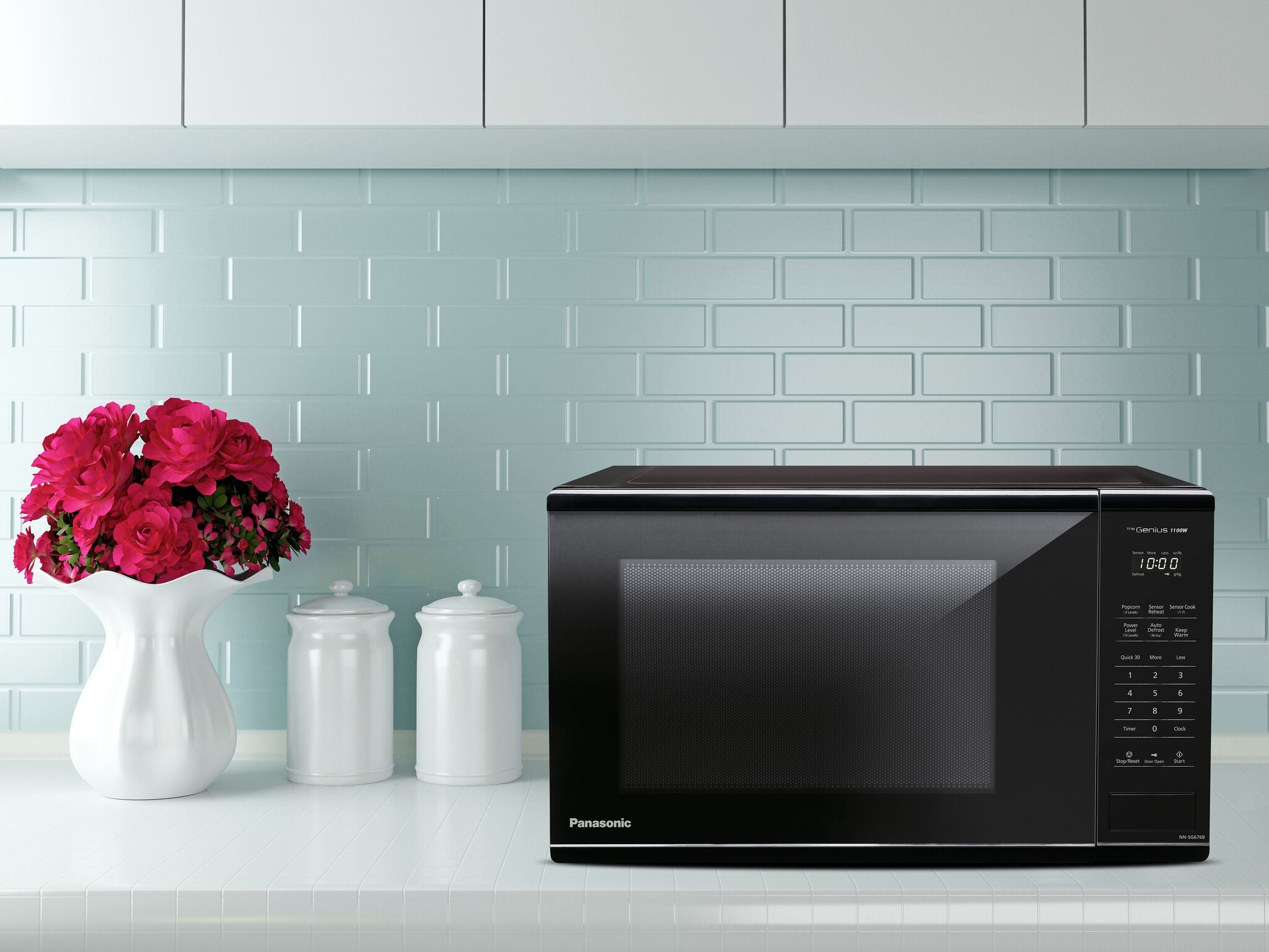 Panasonic Black Countertop Microwave with Genius Sensor (1.3 Cu.Ft