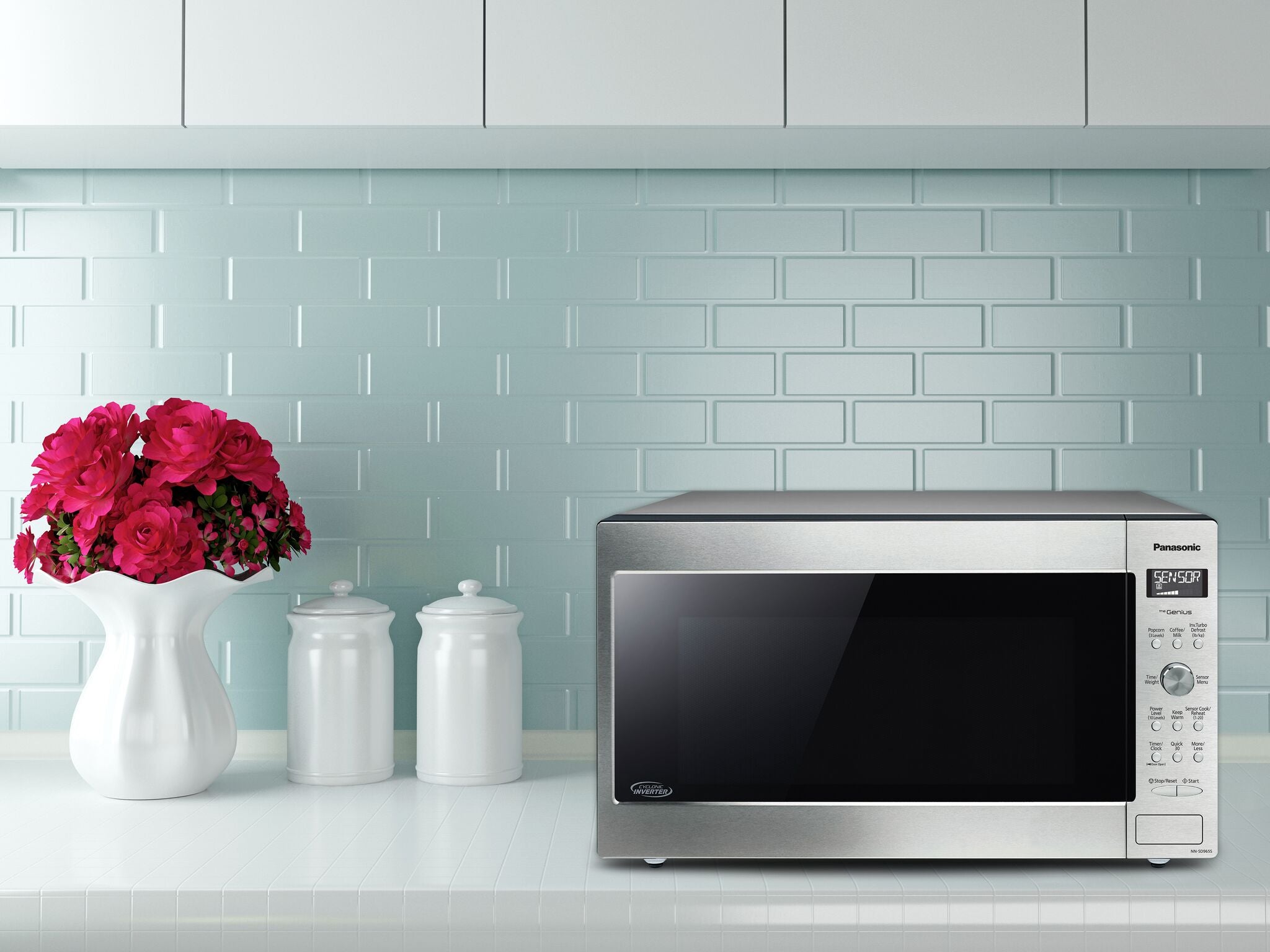 Panasonic Stainless Steel Countertop Microwave with Genius Sensor