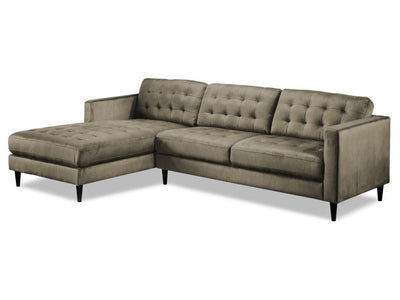 Paragon 2-Piece Sectional with Left-Facing Chaise - Taupe