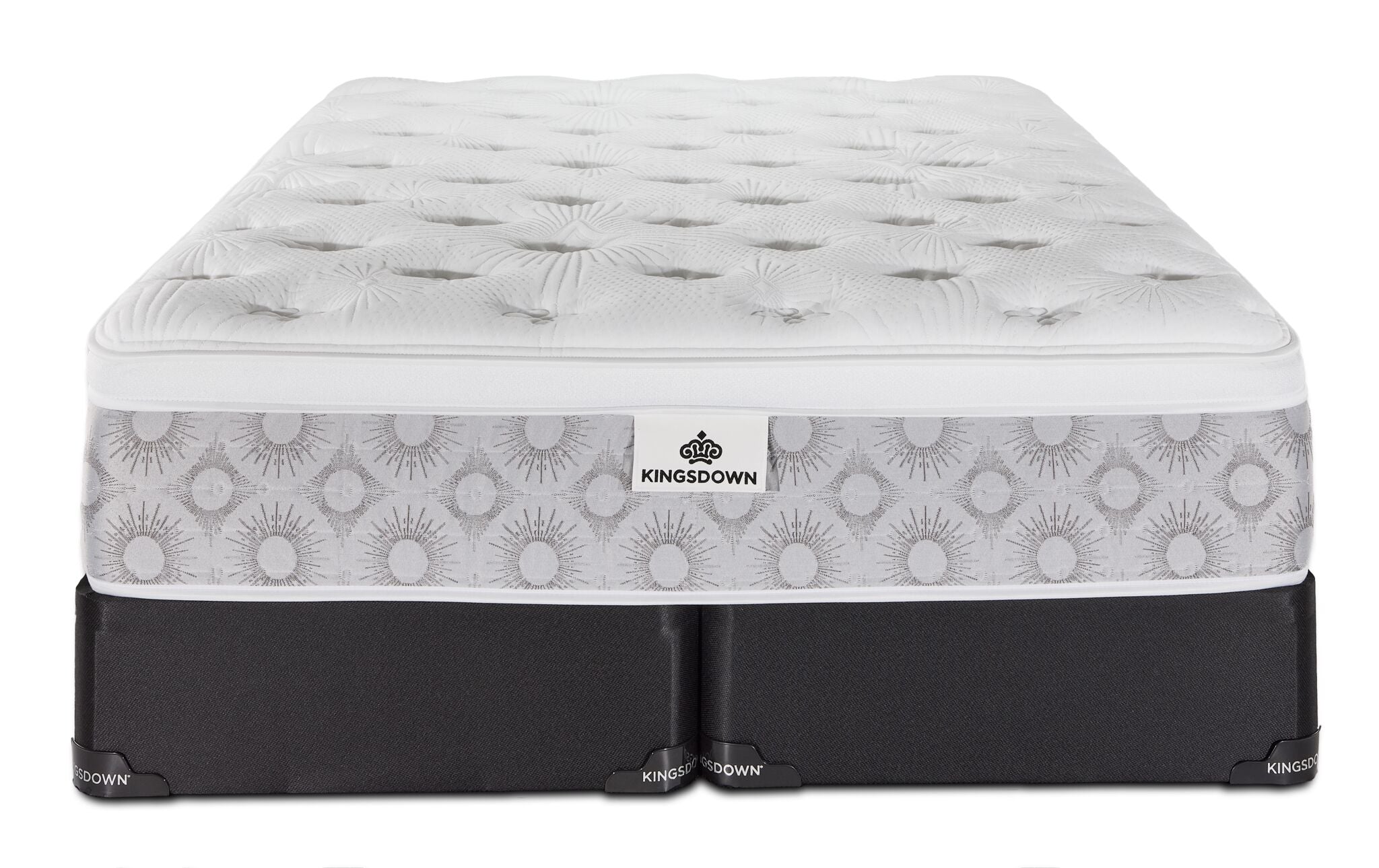 Kingsdown Paxton Medium Euro Top Queen Mattress and Split Boxspring Set