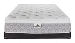 Kingsdown Paxton Medium Euro Top Twin Mattress and Low Profile Boxspring Set