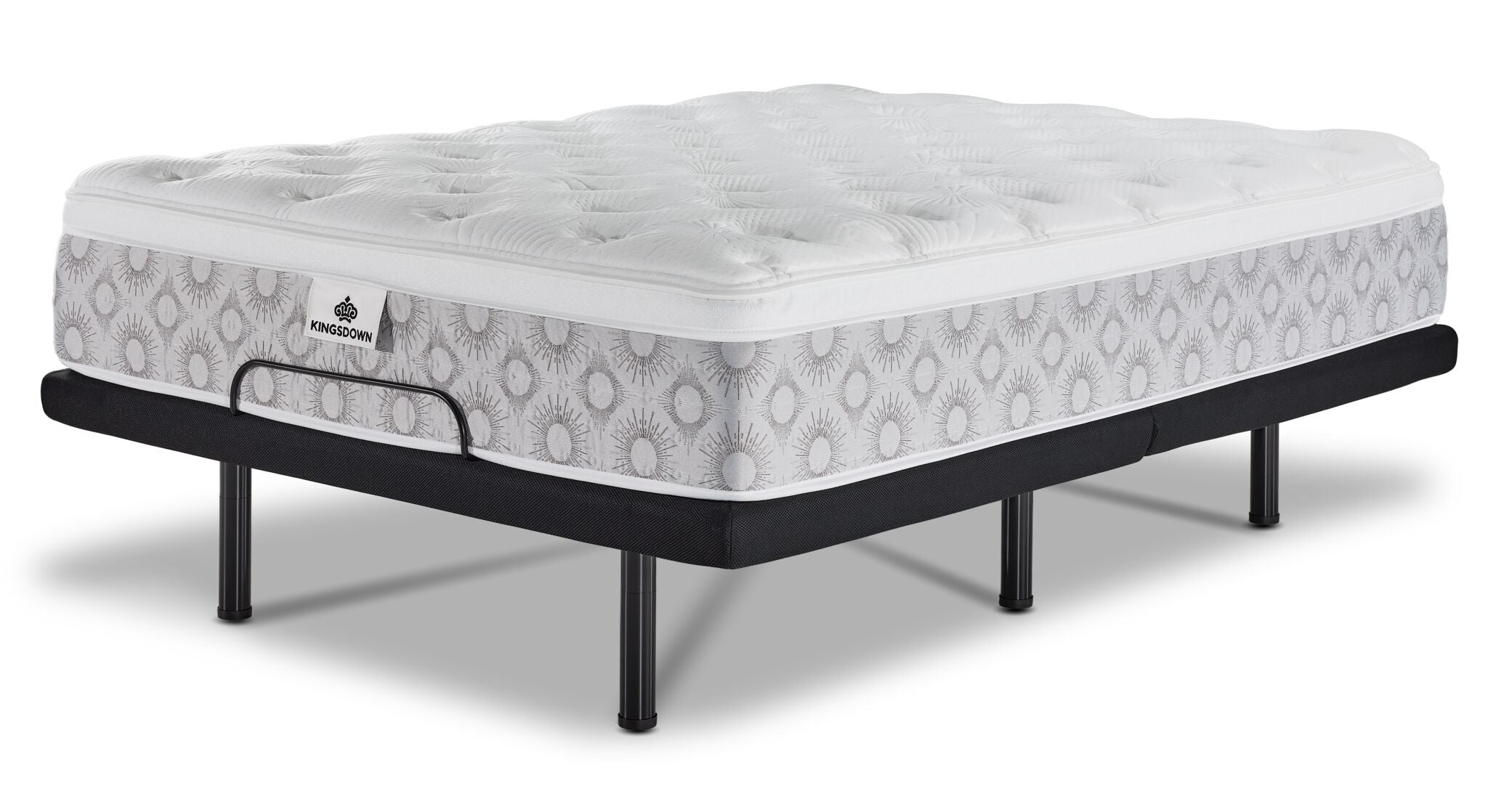 Kingsdown Paxton Medium Euro Top Twin XL Mattress and L2 Fit Adjustable Base