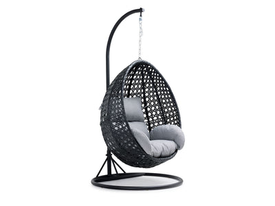 Pearl Outdoor Egg Chair - Black, Grey