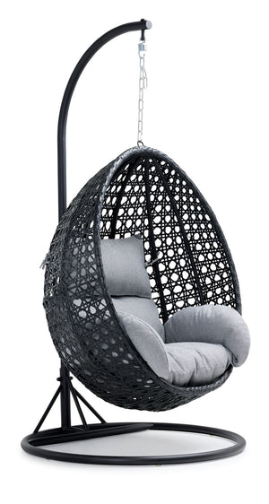 Pearl Outdoor Egg Chair - Black, Grey