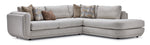 Fresh Perspective - Perspective 2-Piece Sectional with Right-Facing Chaise - Beige