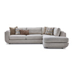 Fresh Perspective - Perspective 2-Piece Sectional with Right-Facing Chaise - Beige