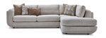Fresh Perspective - Perspective 2-Piece Sectional with Right-Facing Chaise - Beige