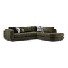 Fresh Perspective - Perspective 2-Piece Sectional with Right-Facing Chaise - Olive