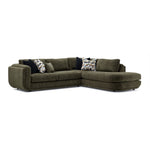 Fresh Perspective - Perspective 2-Piece Sectional with Right-Facing Chaise - Olive