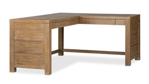 Plum Creek 70" Corner Desk - Sierra Brown