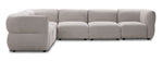 In Full Bloom - Porto 6-Piece Modular Sectional - Taupe