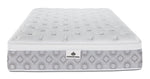 Front view of the Kingsdown Quinlan Plush Euro Top full mattress showing its tufted surface and patterned border