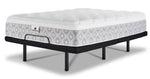 Kingsdown Quinlan Plush Euro Top full mattress on an L2 Pro adjustable base in the flat position
