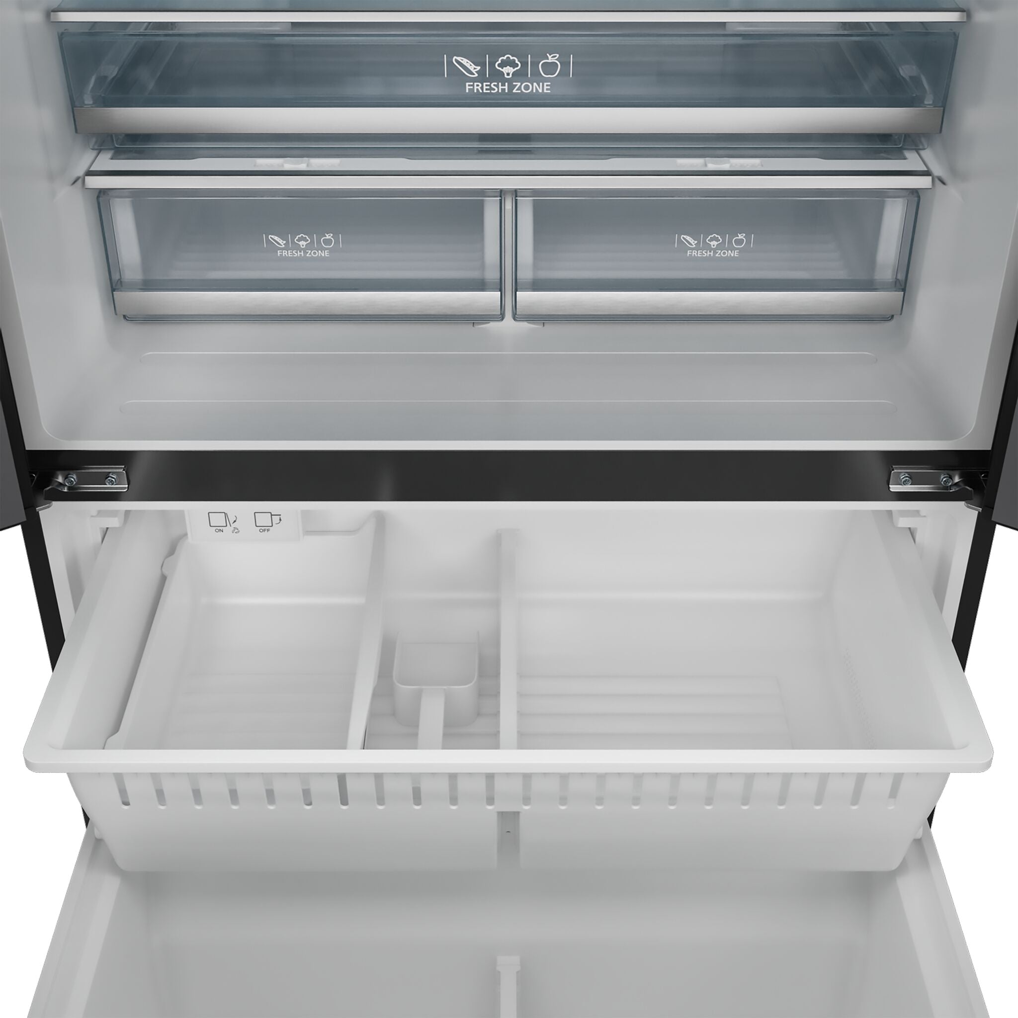 Thor Kitchen - Gordon Ramsay Collection 36" 20.3 Cu. Ft. Matte Black Counter-Depth French Door Refrigerator with Ice Maker - RF3621CTD00-BLU