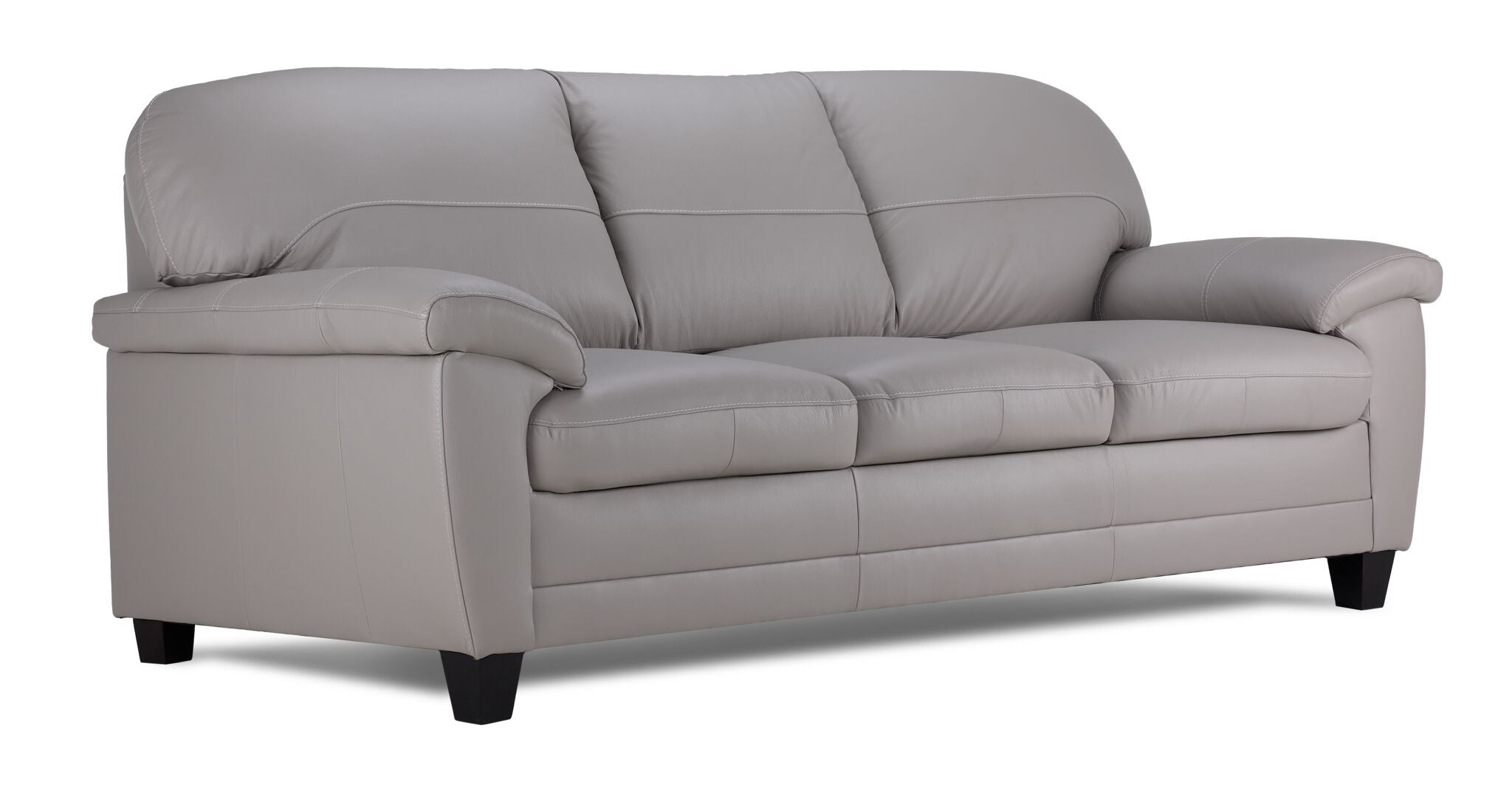Raphael Leather Sofa - Cloud Grey