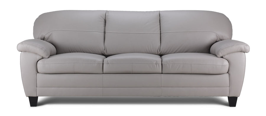 Raphael Leather Sofa - Cloud Grey