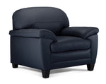 Raphael Leather Chair - Navy