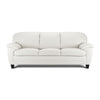 Raphael Leather Sofa - Silver Grey