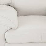 Raphael Leather Sofa and Chair Set - Silver Grey