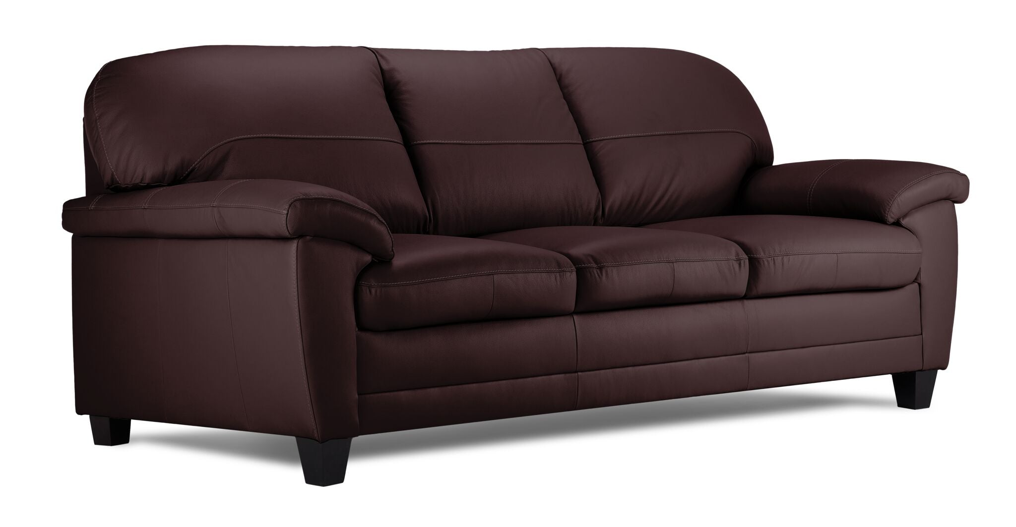 Raphael Leather Sofa and Loveseat Set - Mocha