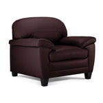 Raphael Leather Sofa and Chair Set - Mocha