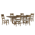 Raylan 7-Piece Extendable Dining Set - Brown