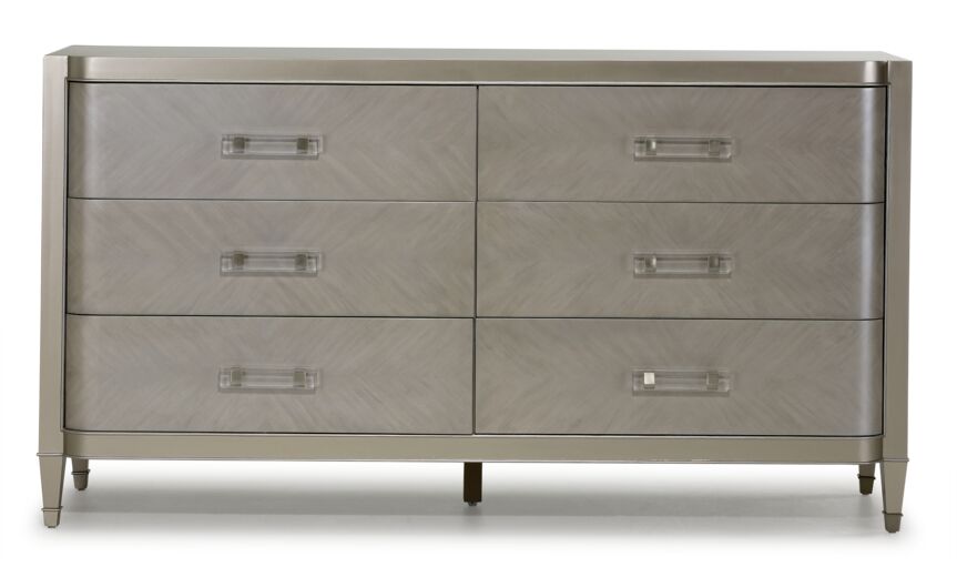 Reece 6-Drawer Dresser - Sliver Grey