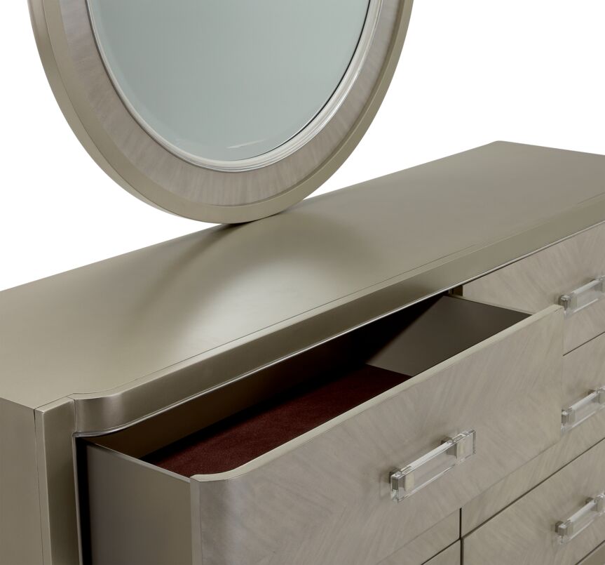 Reece 6-Drawer Dresser - Sliver Grey