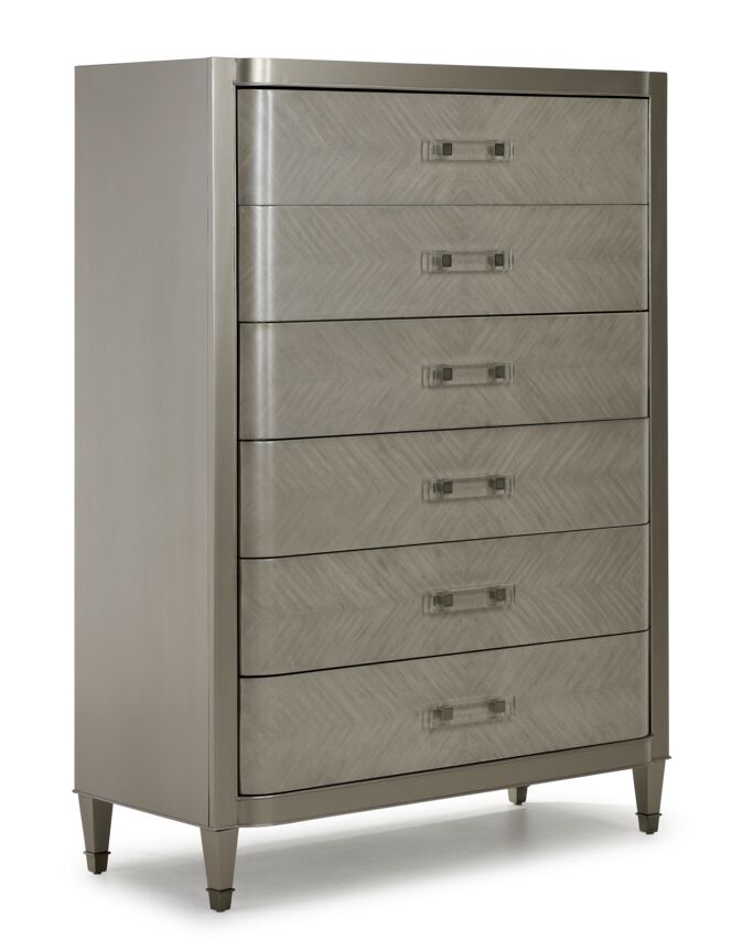 Reece 6-Drawer Chest - Silver Grey