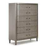 Reece 5-Piece Upholstered Queen Bedroom Package - Silver Grey