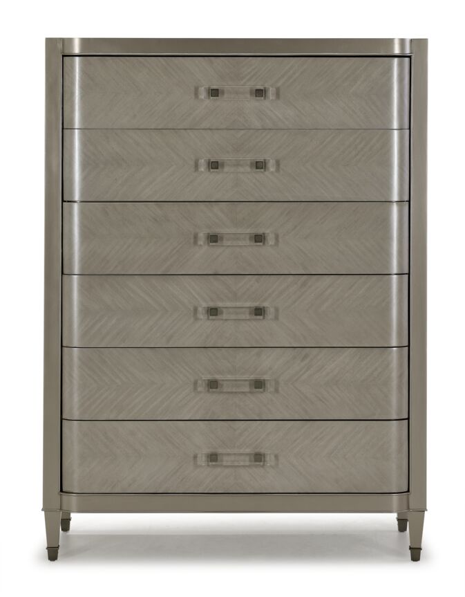 Reece 6-Drawer Chest - Silver Grey