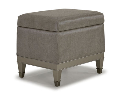 Reece Vanity Storage Bench - Silver Grey