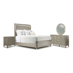 Reece 6-Piece Upholstered Queen Bedroom Package - Silver Grey