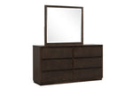 Reed Mirror - Dark Walnut