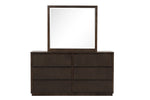 Reed Mirror - Dark Walnut