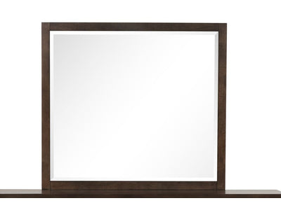 Reed Mirror - Dark Walnut