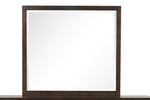 Reed Mirror - Dark Walnut