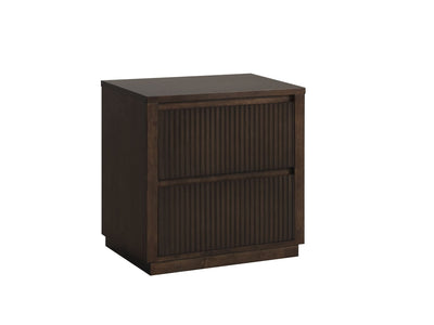 Reed Night Table - Dark Walnut