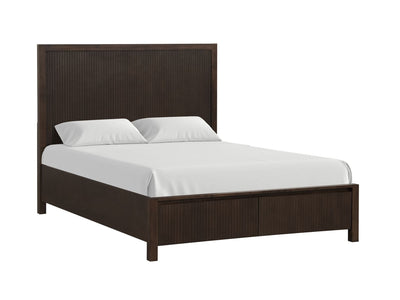 Reed 3-Piece King Storage Bed - Dark Walnut