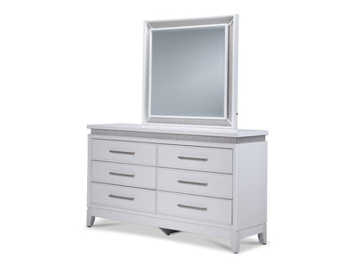 Reflections 6-Drawer Dresser - White
