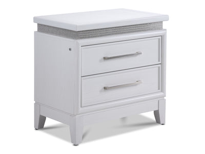 Reflections Night Table - White