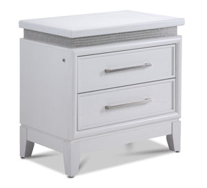 Reflections Night Table - White
