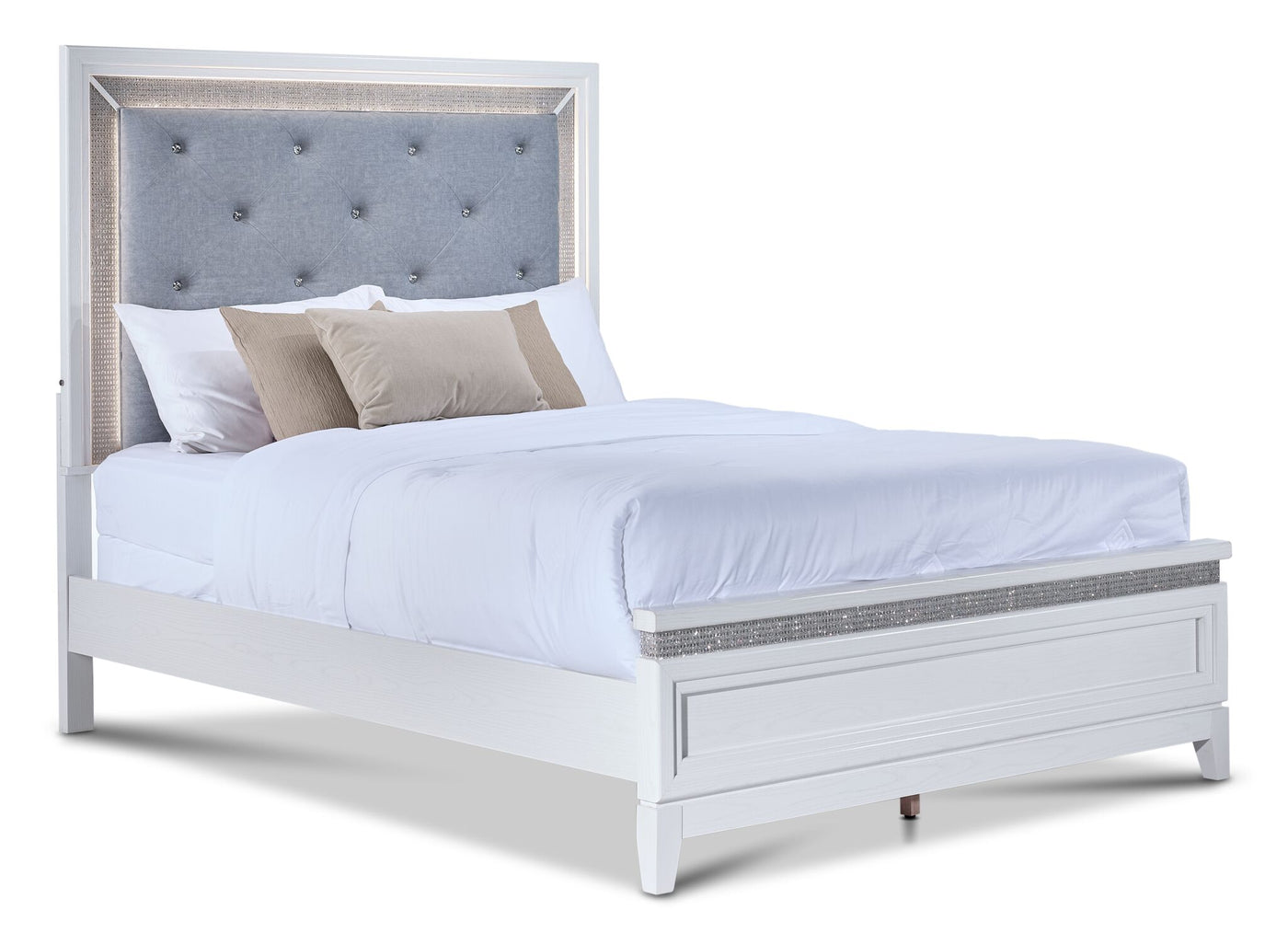 Reflections 3 - Piece King Bed - White
