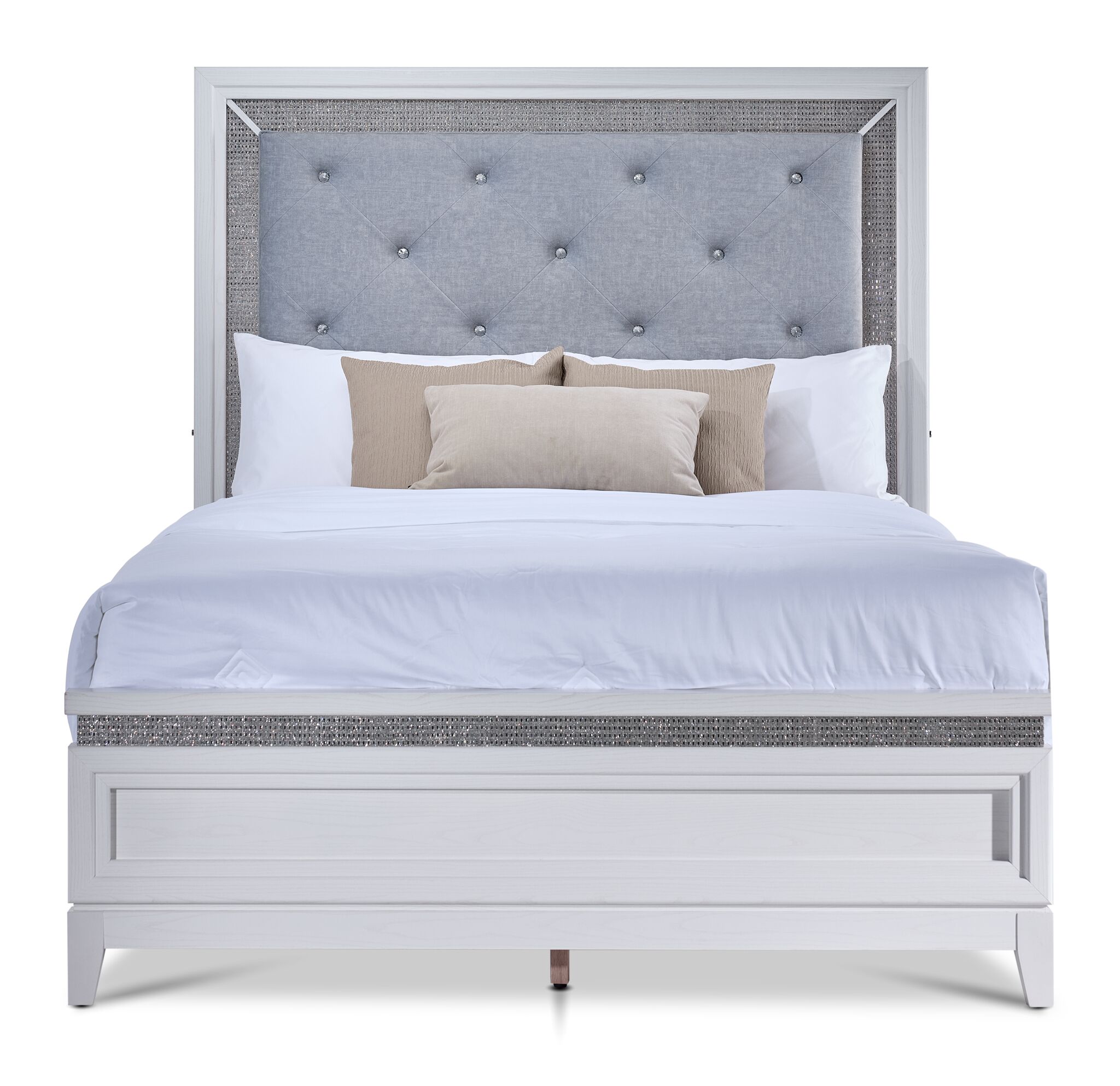 Reflections 3 - Piece Queen Bed - White