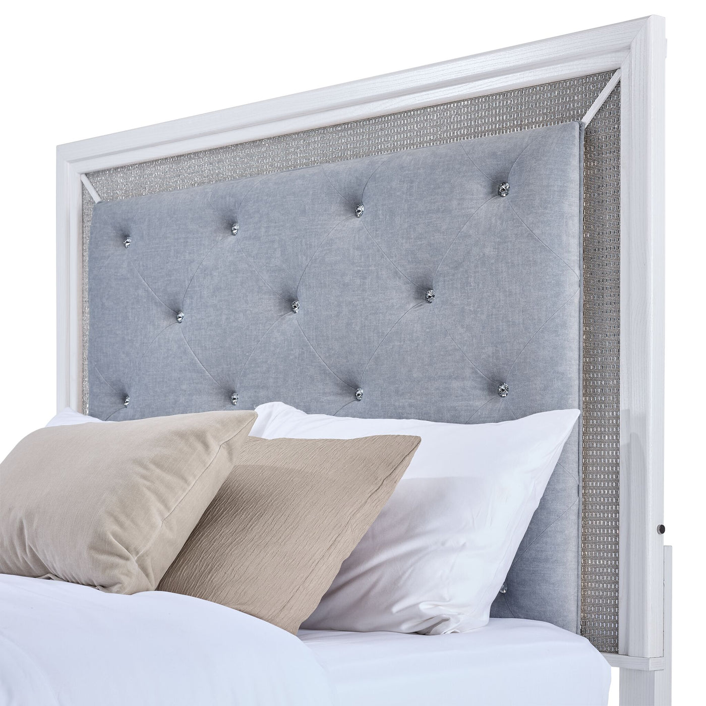 Reflections 3 - Piece King Bed - White