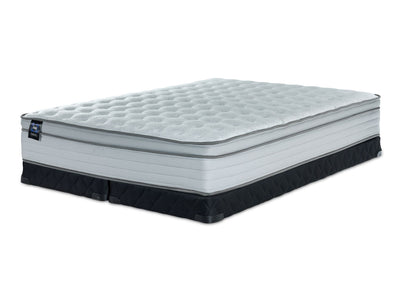Sealy® Essentials Remy II Firm Eurotop Queen Mattress and Low-Profile Split Boxspring