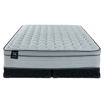Sealy® Essentials Remy II Firm Eurotop King Mattress and Low-Profile Split Boxspring