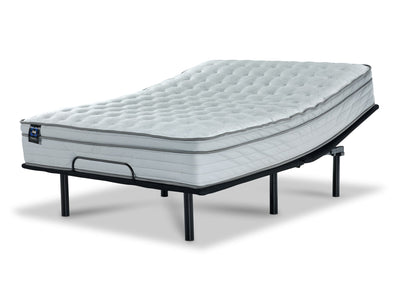 Sealy® Essentials Remy II Firm Eurotop Queen Mattress and L2 Motion Adjustable Base 2.0